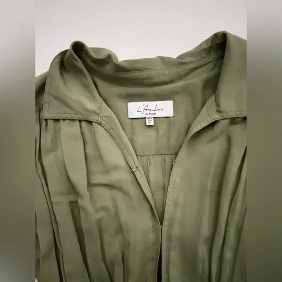 L'Academie Rayne Romper in Olive Green XXS - Picture 3 of 11